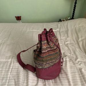 Magenta Free People Bucket Backpack